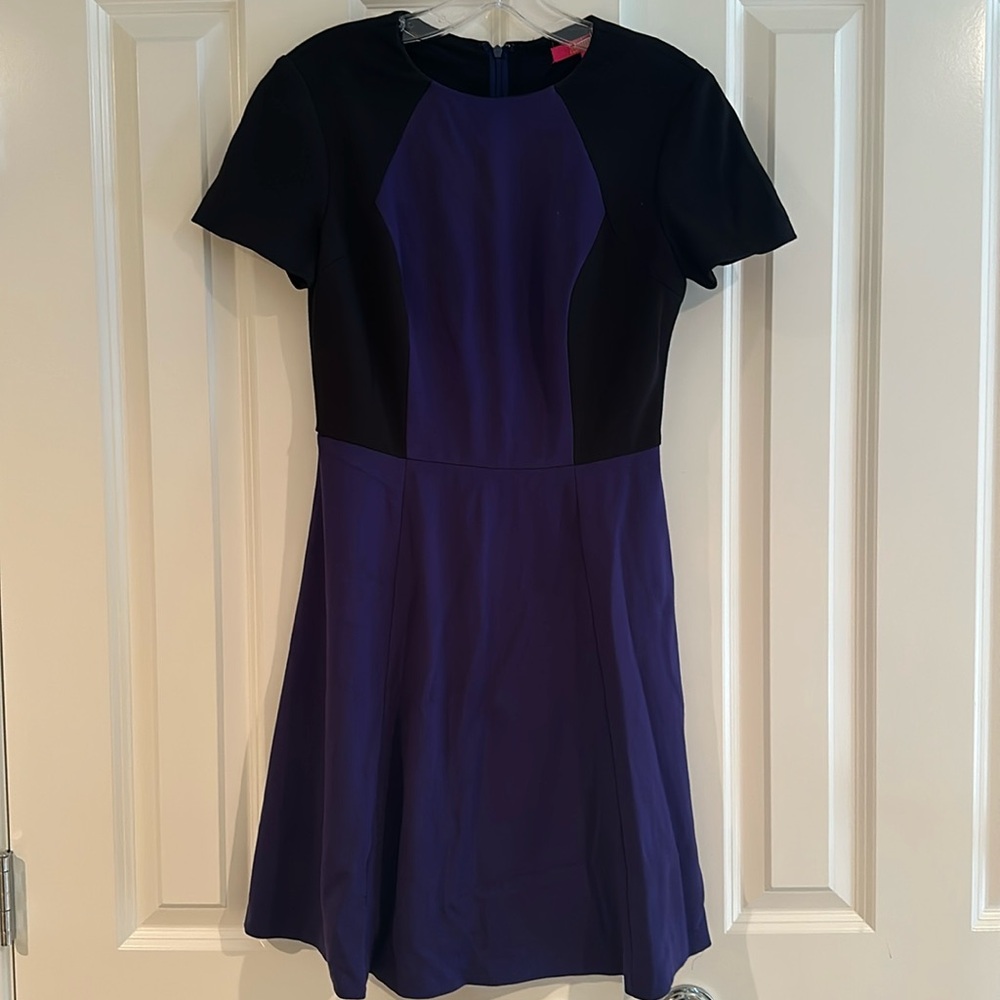 Catherine malandrino colorblock fit and flare dress